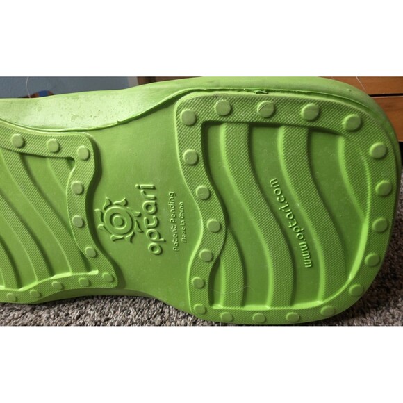 OPTARI Sol Tote Rubber Waterproof Green Beach Pool Travel Handbag Utility - Picture 6 of 15